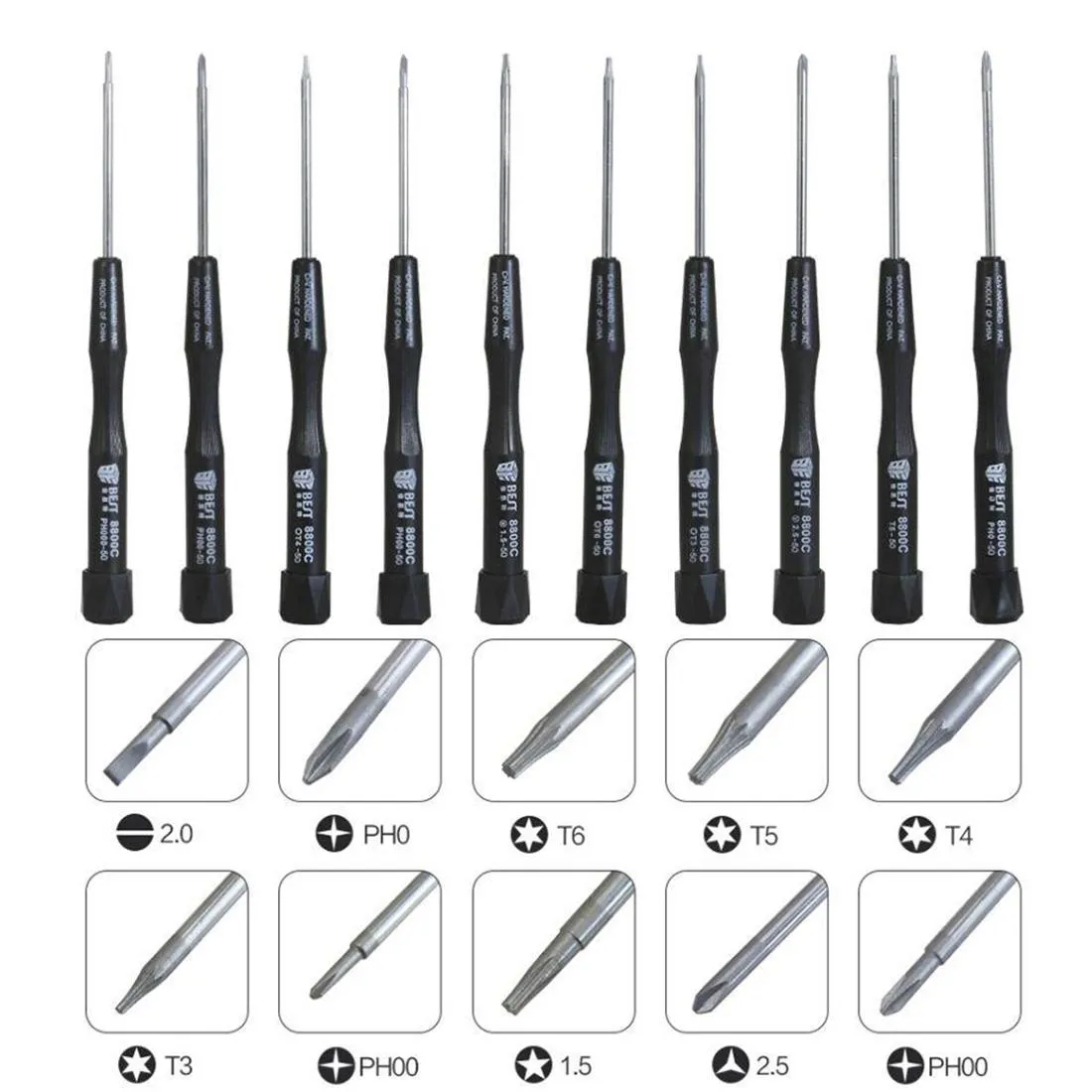 10-piece Precision Screwdriver Set for Best Bst 8800c Repair