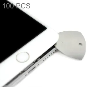 100 Stainless Steel Triangle Opening Picks for Phone Repair