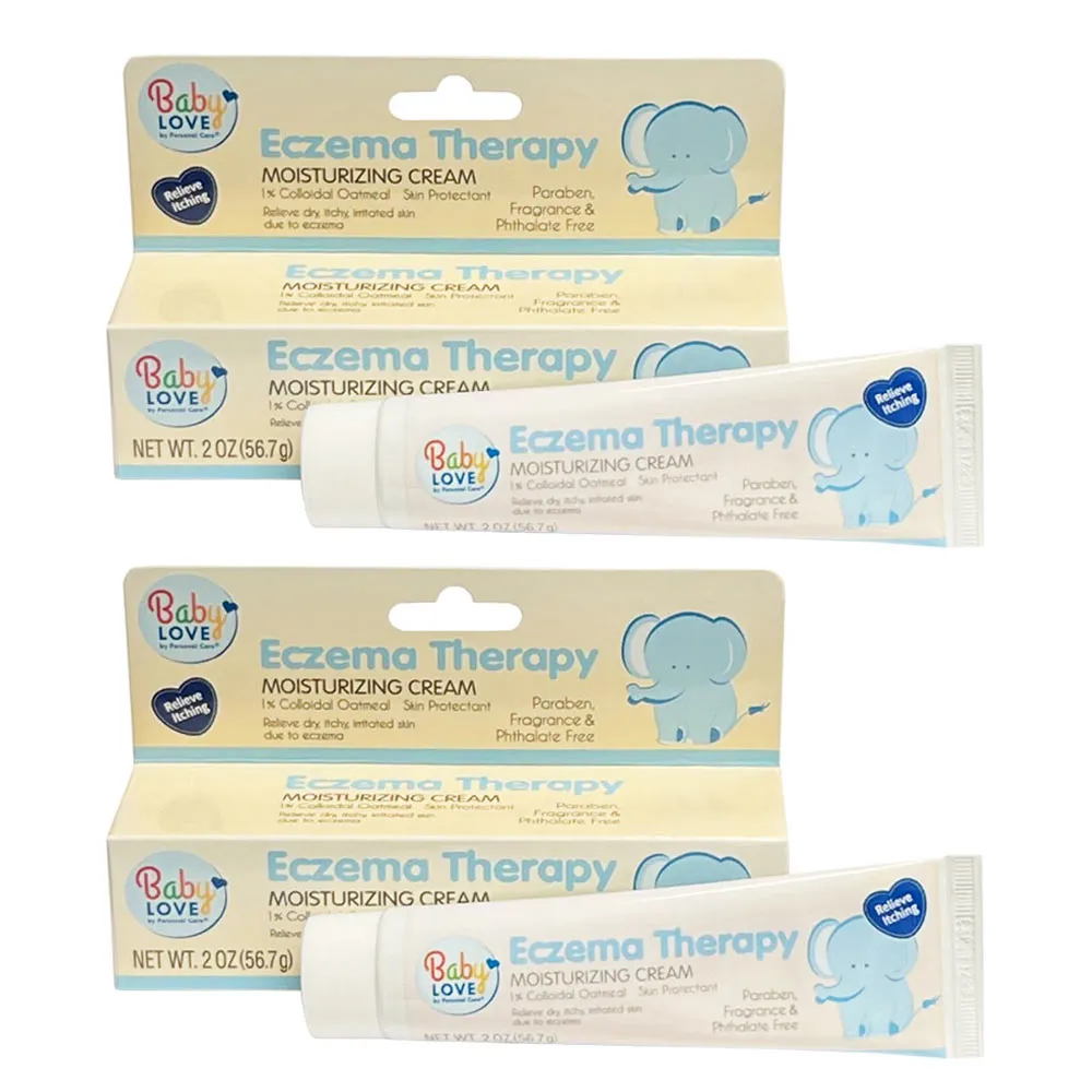 2 Pack Baby Eczema Therapy Moisturizing Cream Relieves Dry Itchy Irritated Skin