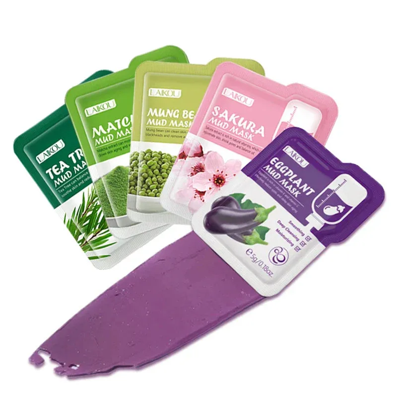 50 Piece Sakura Mud Masks Moisturizing Anti Aging Anti Acne Deep Cleansing Face Mask