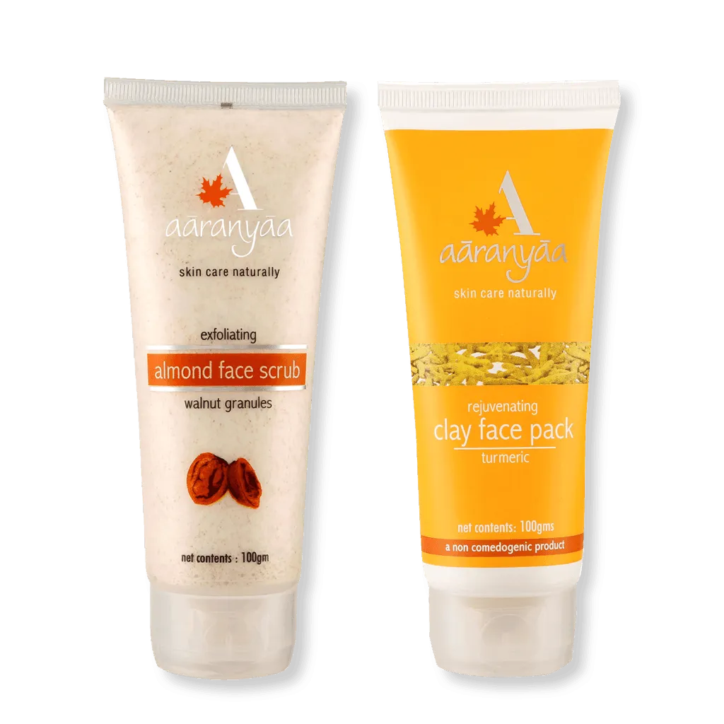 Almond Scrub   Clay Pack Turmeric