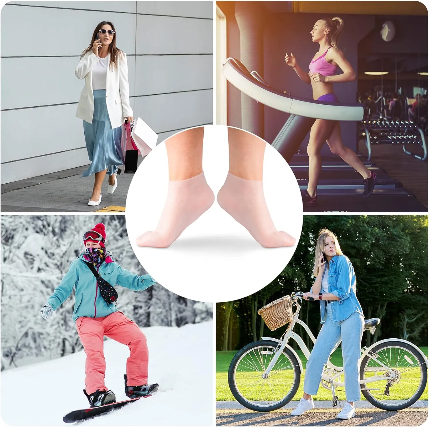 BUY 2 SAVE 10%Moisturizing Foot Mask Exfoliating Silicone Socks Beach Protective Socks