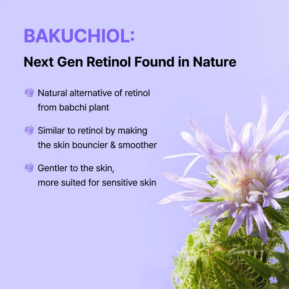 BY WISHTREND] Vitamin A-mazing Bakuchiol Retinal Night Cream, Retinol Alternative, Slow Aging, Skin Smoothing, Pore Refining, Anti-Wrinkle, Sensitive skin 1.05 oz