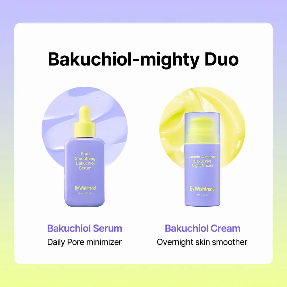 BY WISHTREND] Vitamin A-mazing Bakuchiol Retinal Night Cream, Retinol Alternative, Slow Aging, Skin Smoothing, Pore Refining, Anti-Wrinkle, Sensitive skin 1.05 oz