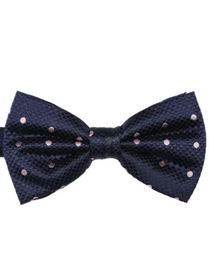 DCLIC Classic Spot Bow Tie - Navy/Pink