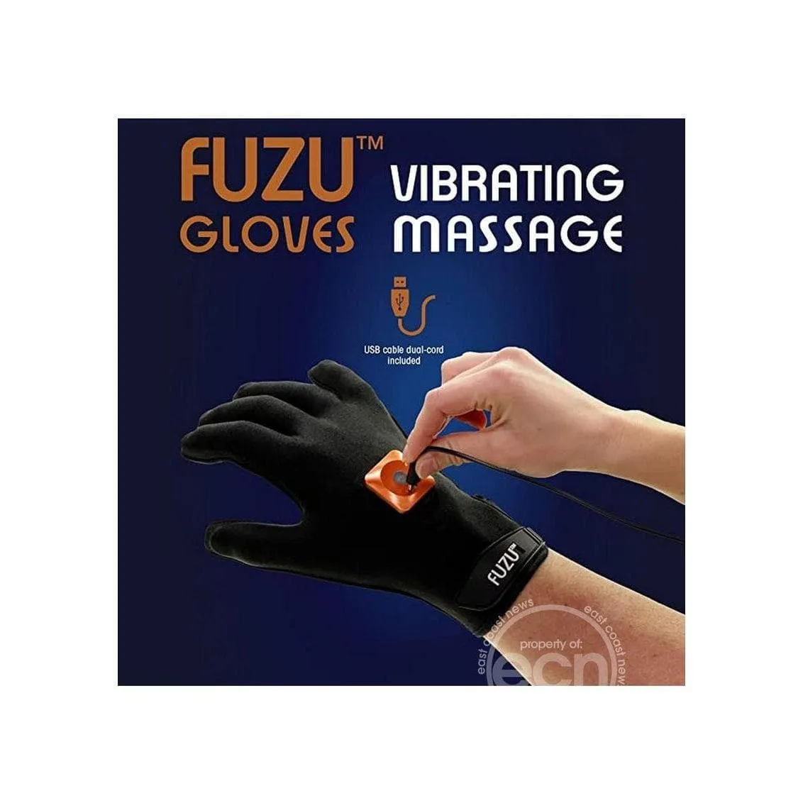 Fuzu Rechargeable Vibrating Massage Right and Left Hand Gloves