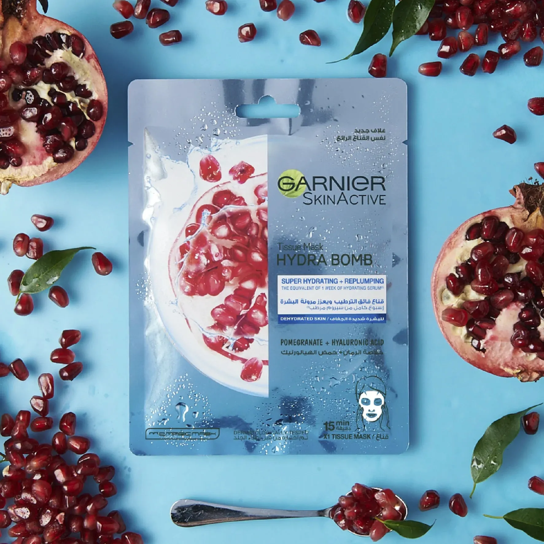 Hydra Bomb Pomegranate Super-Hydrating & Replumping Tissue Mask for Dehydrated Skin