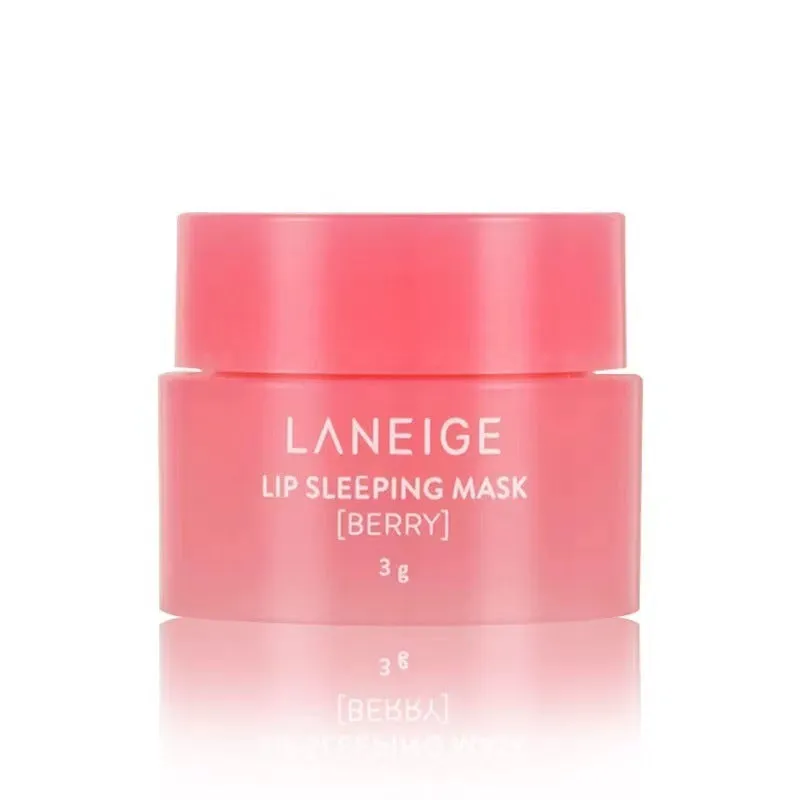 Korean authentic Lanzhi lip mask 20g night moisturizing lip balm moisturizing strawberry jelly lip mask sample 3g