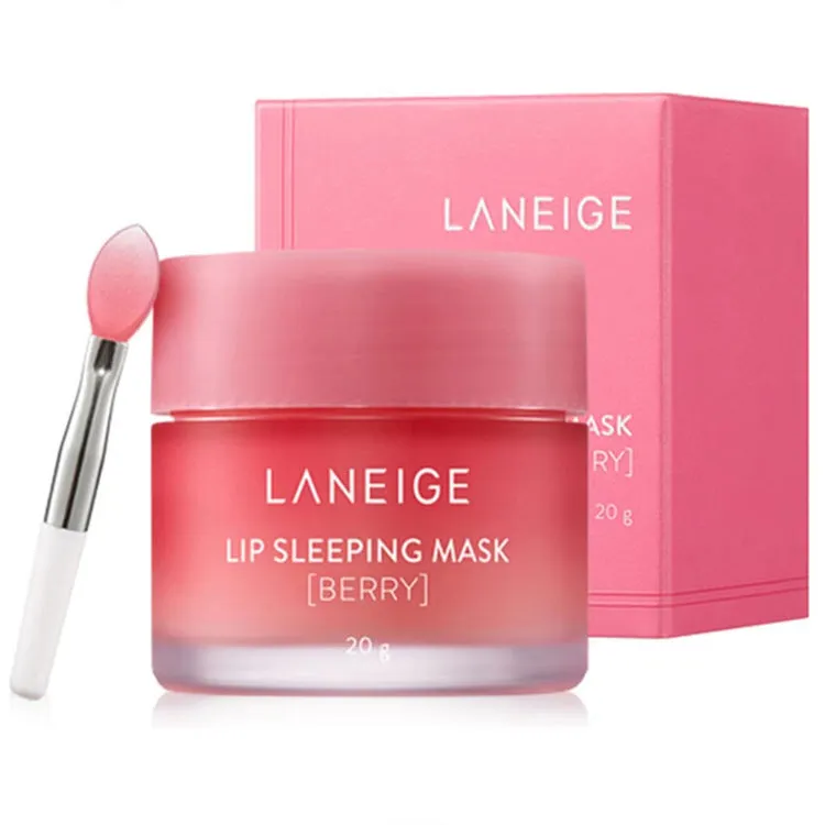 Korean authentic Lanzhi lip mask 20g night moisturizing lip balm moisturizing strawberry jelly lip mask sample 3g