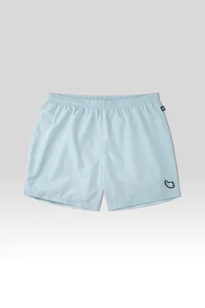 Mint Solid Runner Swim Trunks