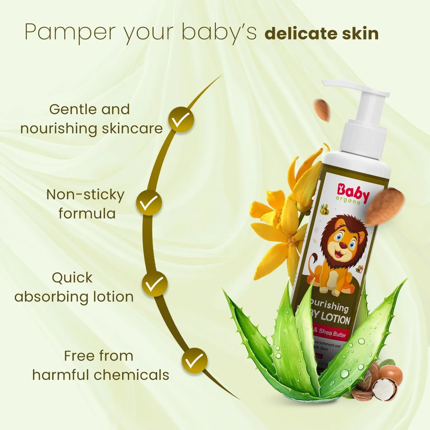 Natural Lip & Skincare Combo for Kids | Natural Lip Balm for Soft Lips| Nourishing Baby Lotion for Nourished Skin | 0-15 Years