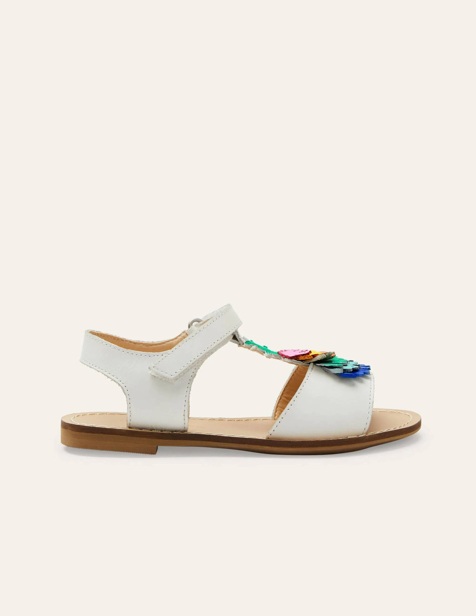 Novelty Leather Sandals-Multi Pineapple