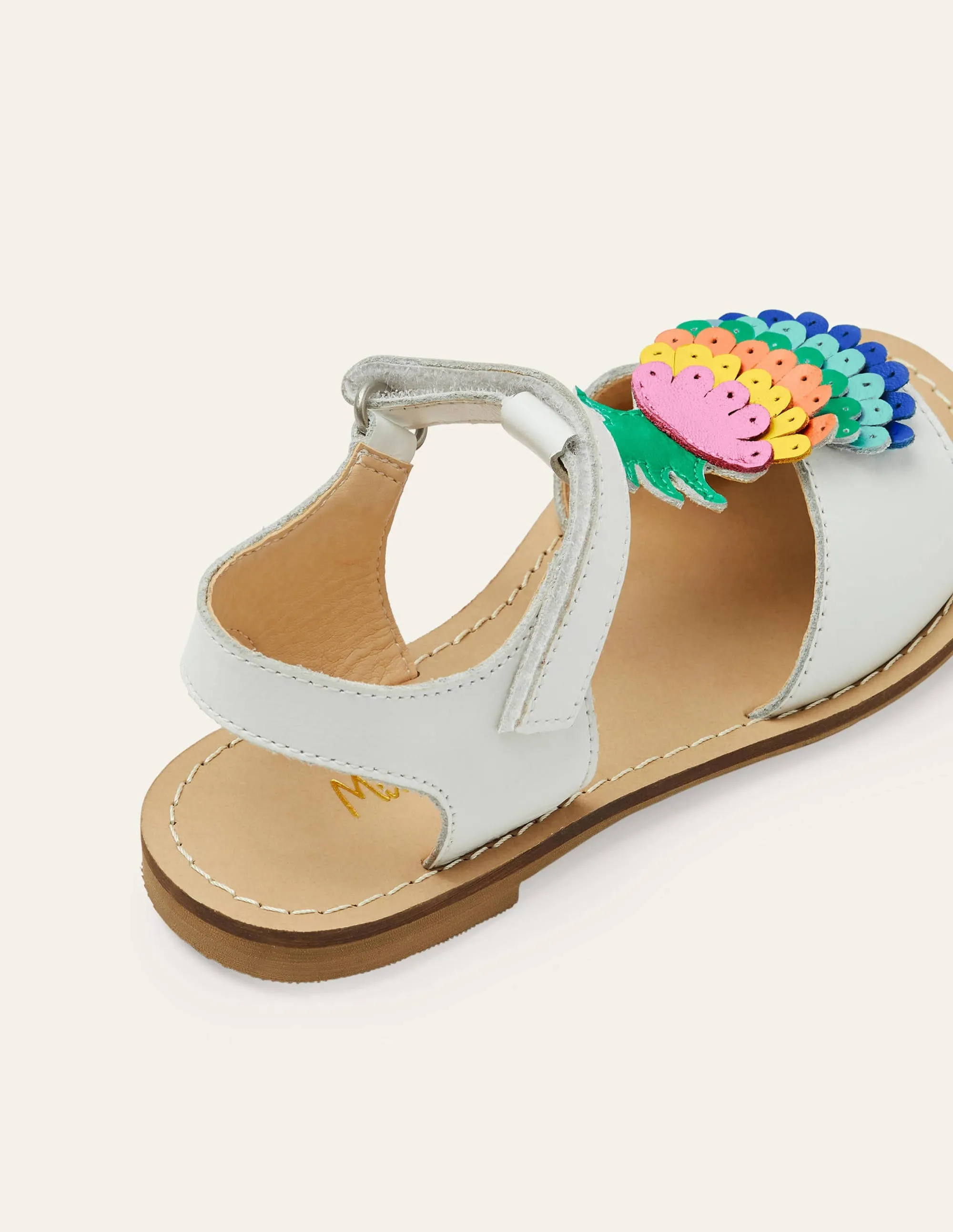 Novelty Leather Sandals-Multi Pineapple