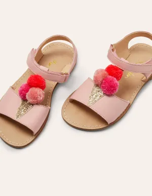 Novelty Leather Sandals-Pink Lemonade Ice Cream
