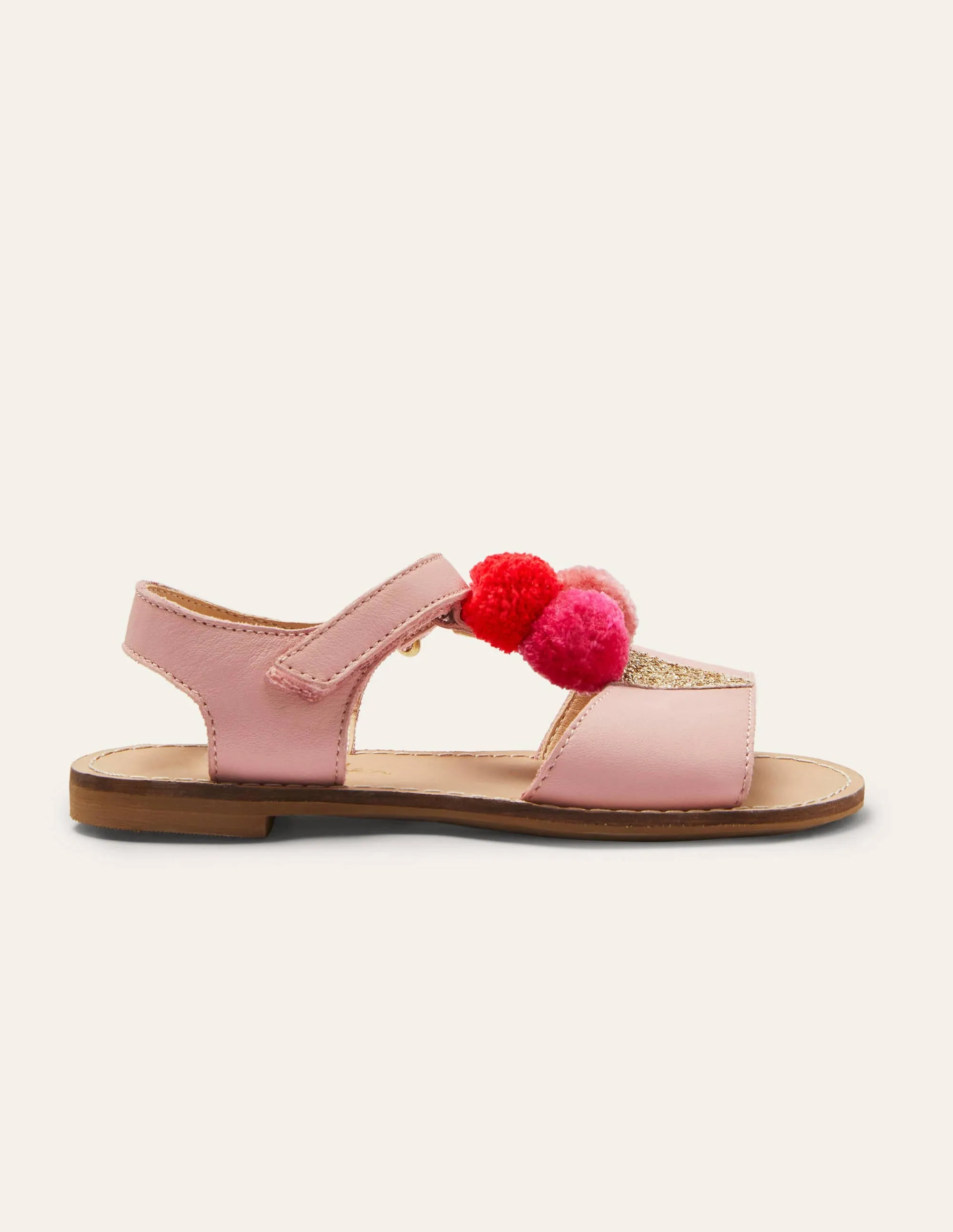Novelty Leather Sandals-Pink Lemonade Ice Cream