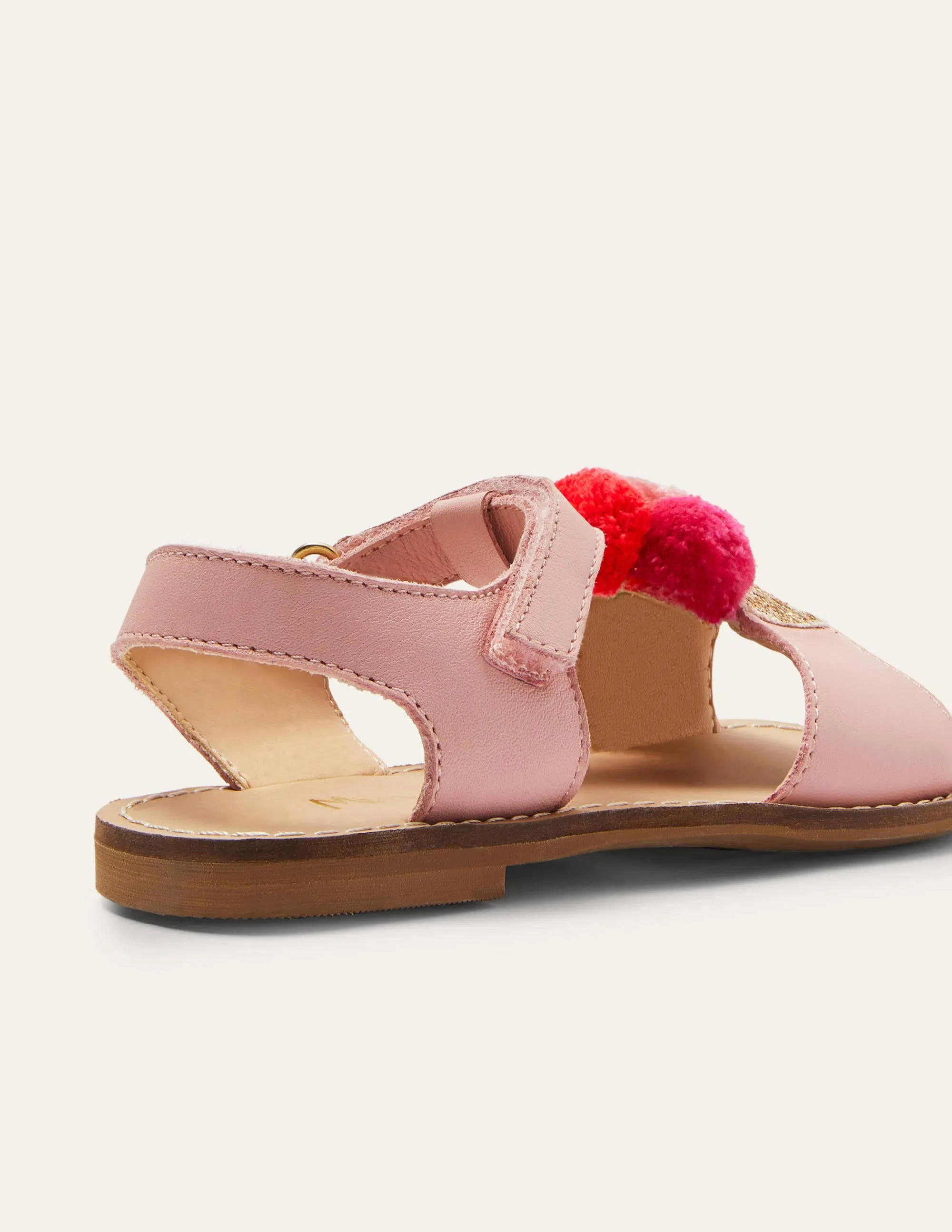 Novelty Leather Sandals-Pink Lemonade Ice Cream