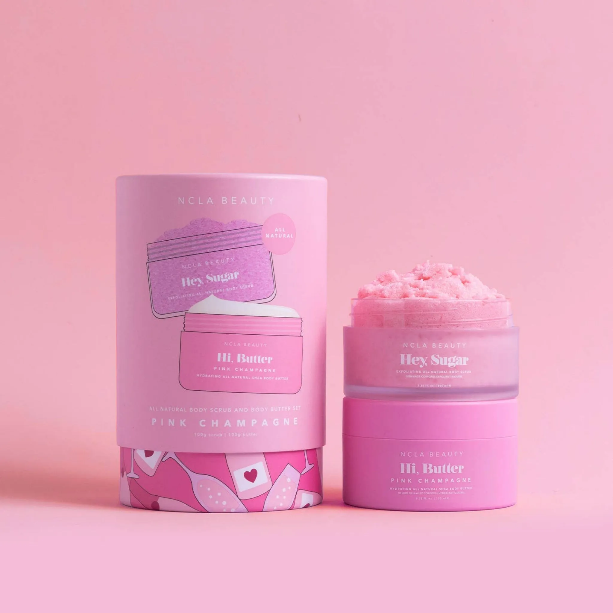PINK CHAMPAGNE Body Scrub   Body Butter Set