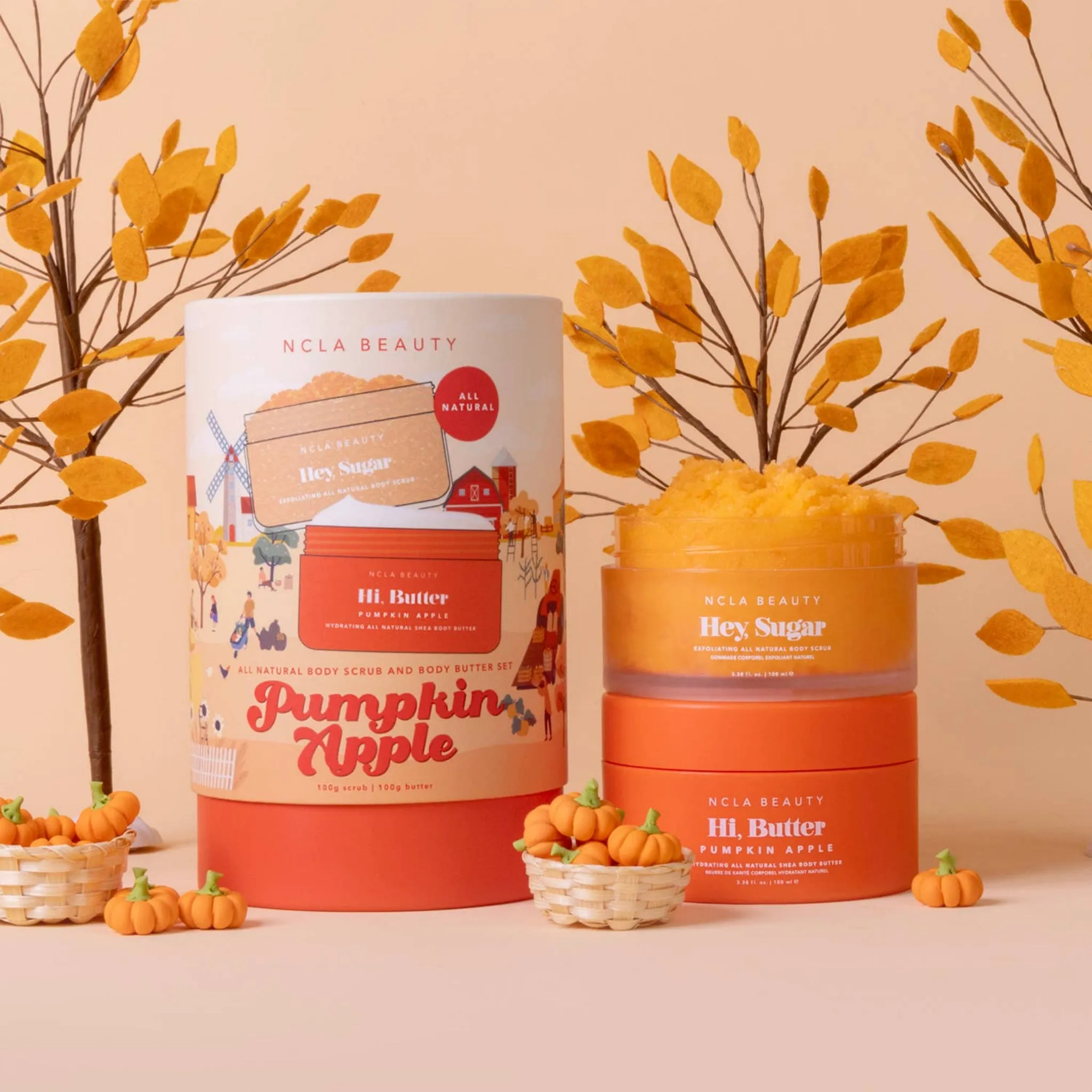 PUMPKIN APPLE Body Scrub   Body Butter Set