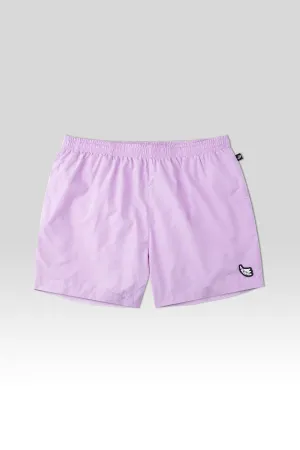 Rose Solid Runner Swim Trunks