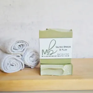 Salted Breeze   Plum Goat Milk Soap | Exfoliating Spa