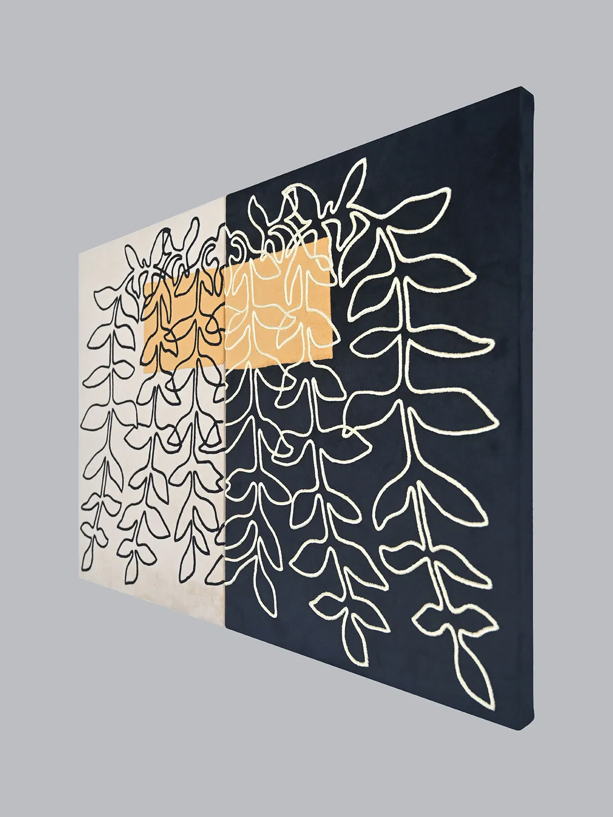 Whispered Duets Diptych Textile Art